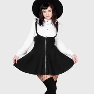 Killstar SUSPEND ME STATEMENT SKIRT skater skirt
